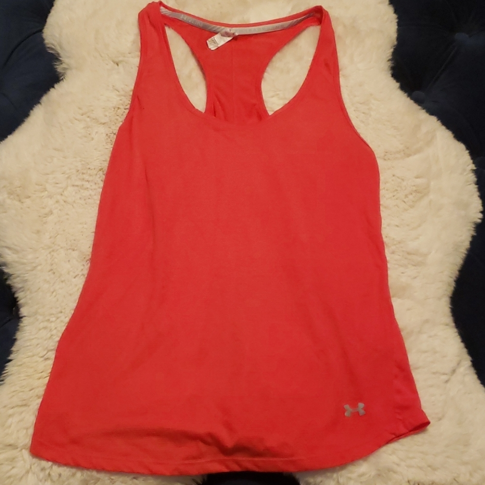 Under Armour red heat gear tank
